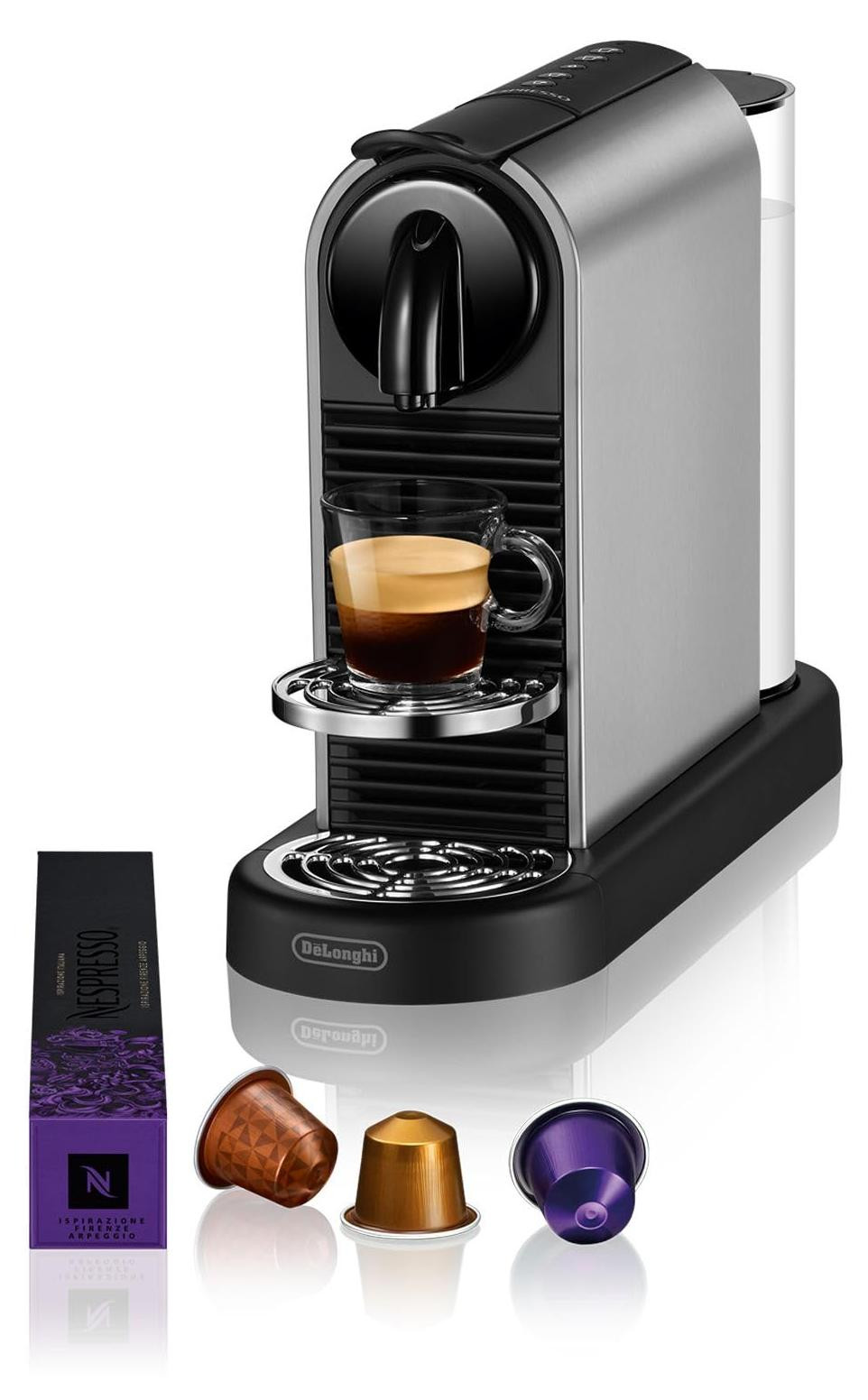 De'Longhi Nespresso Citiz EN 220.T koffiemachine, grijs/zilver