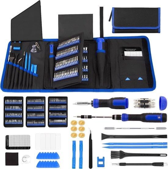 Famanu Schroevendraaierset 200-in-1 – Magnetische gereedschapset voor elektronica