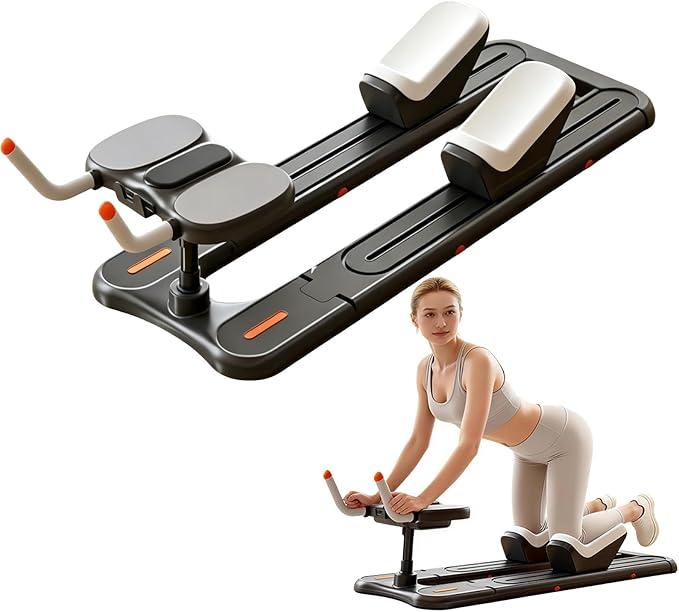 Wirbelsäulentrainer, Ganzkörper Kriech Trainingsgerät, Reformer Pilates Maschine Fitnessgerät Zuhause für Taillentrainer, Taillenstraffung, Rücken, Beindehnung und Rumpftraining