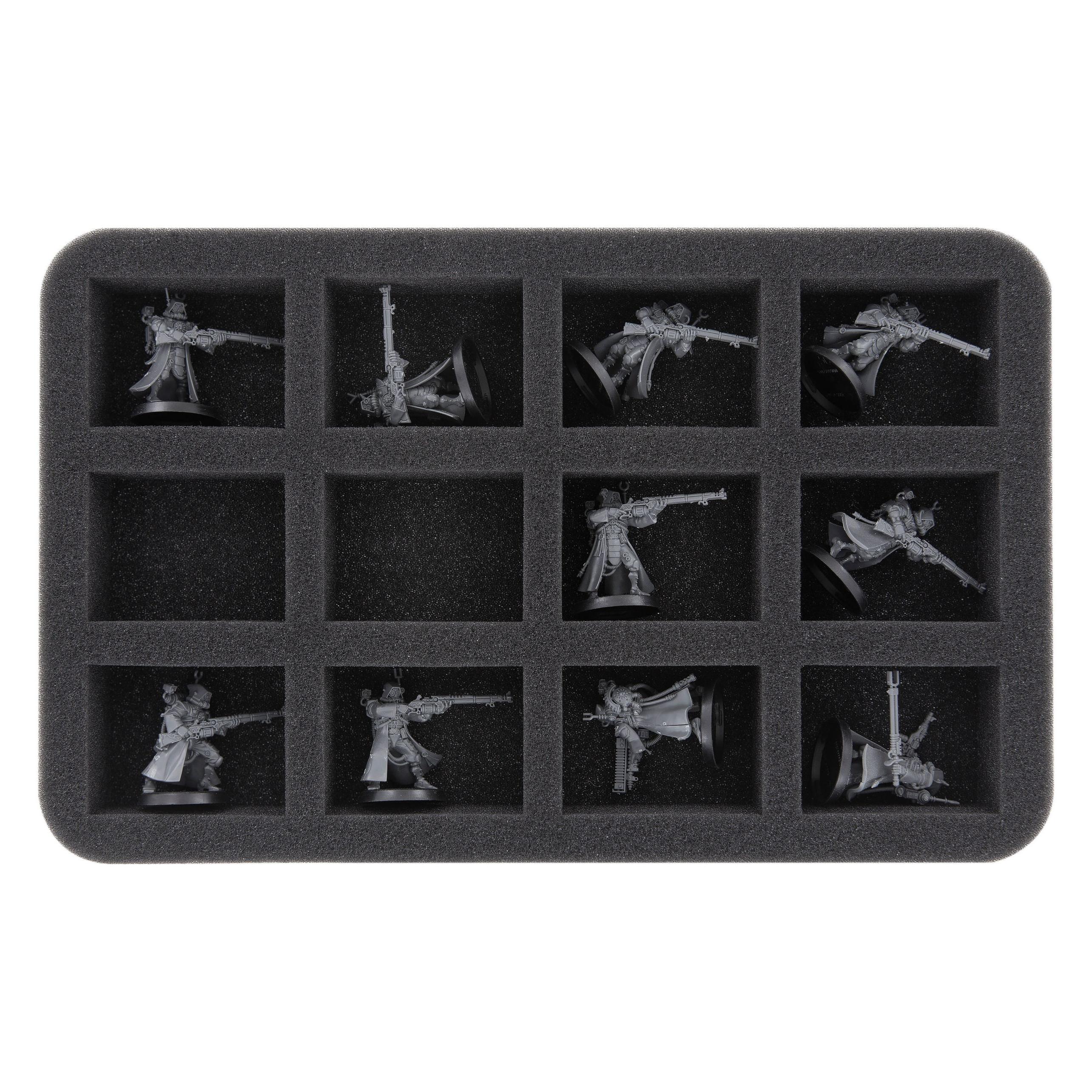 Feldherr HS035WH33 - 35 mm Schaumstoffeinlage für Warhammer - 12 Fächer (Kunststoff, Schaumstoff) (HS035WH33)