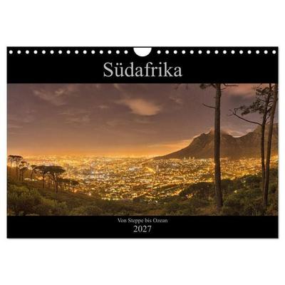 Südafrika - Von Steppe bis Ozean (Wandkalender 2027 DIN A4 quer), CALVENDO Monatskalender