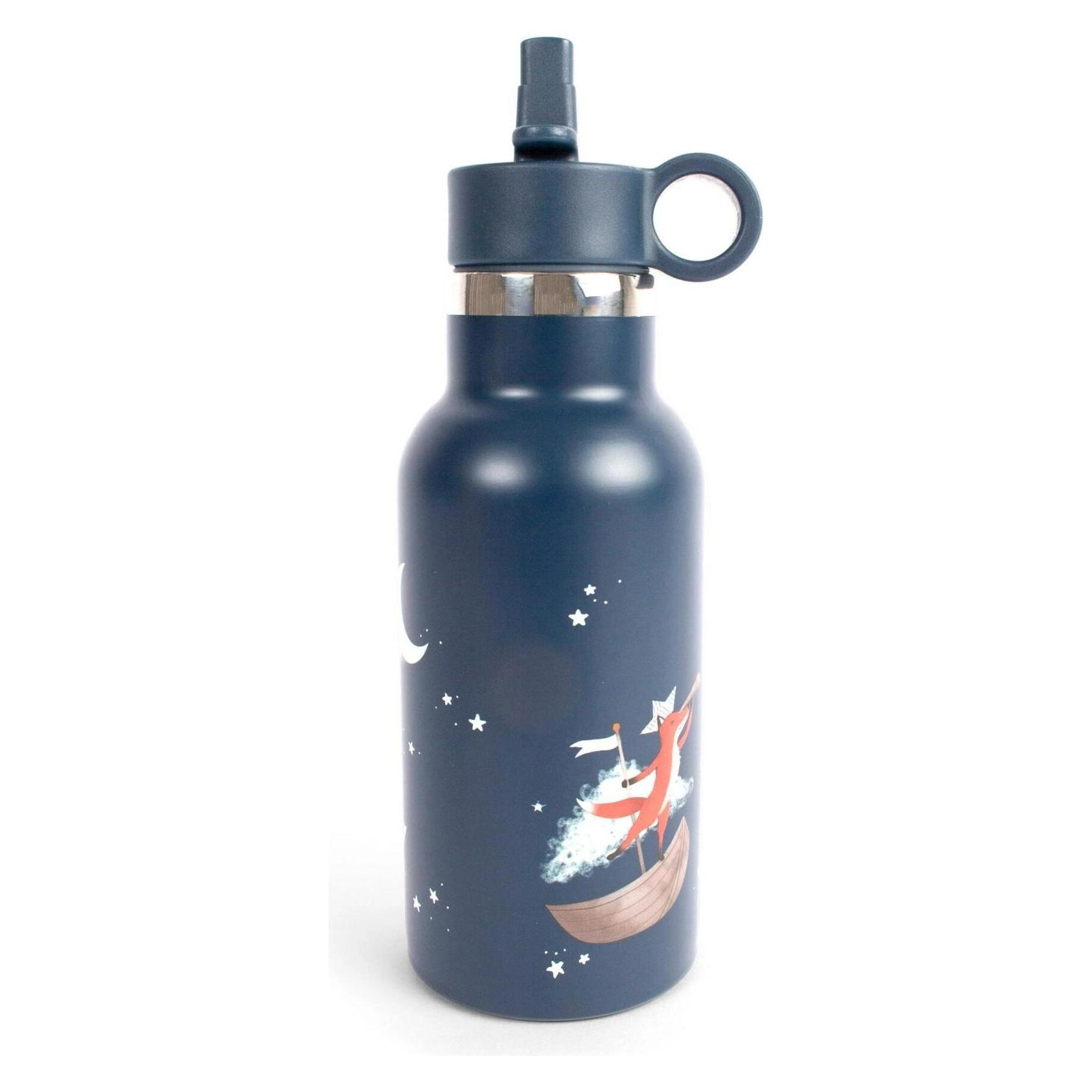 Filibabba Trinkflasche Dreamy Adventurers 350 ml, Dunkelblau (0.35 l) (FI-03805)