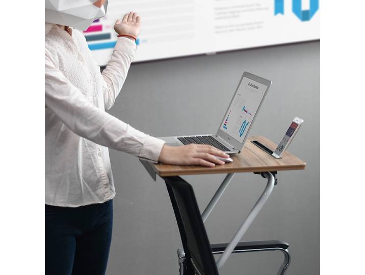 1. Support pliant pour ordinateur portable, bureau de conférence amovible pour ordinateur portable