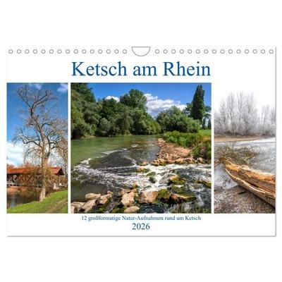 Ketsch am Rhein (Wandkalender 2026 DIN A4 quer), CALVENDO Monatskalender