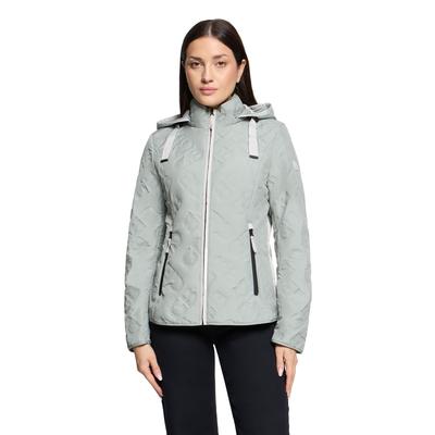 Outdoorjacke GIL BRET, Damen, Gr. 40, grau (desert stage), Web, Obermaterial: 100% Polyester, Strukturmuster, unifarben, regular fit normal, gerader Abschluss, Jacken Outdoorjacke, mit Strukturmuster