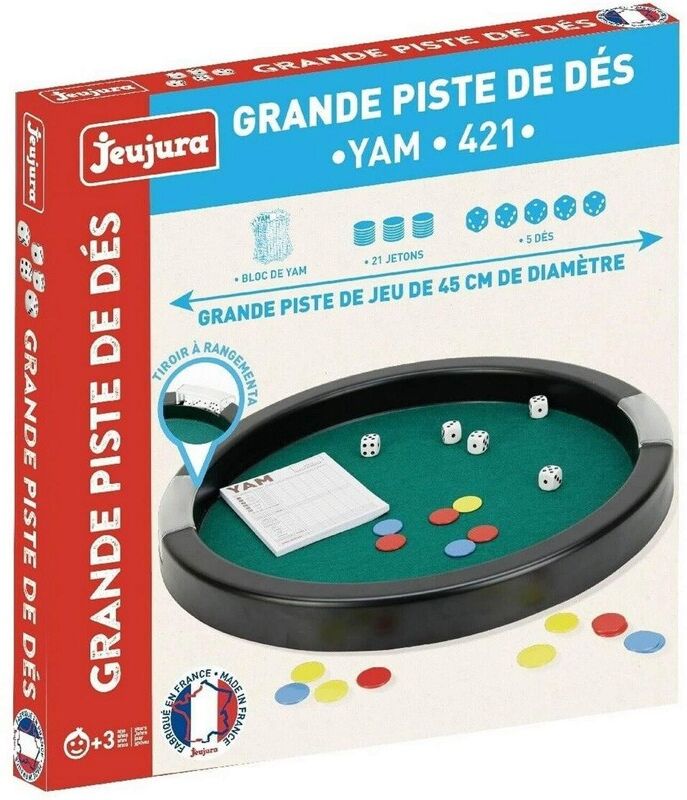 Piste de dés 45 cm Yam et 421 - Jeujura