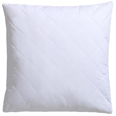 Synthetikkopfkissen QUEENS TEXTILES "Juliette", weiß, B:80cm L:80cm, Bezug: 100% Baumwolle. Füllung: 100% Polyester. Meshfutter: 100% Polyester, Kopfkissen, Bezug versteppt mit 100% Viskose