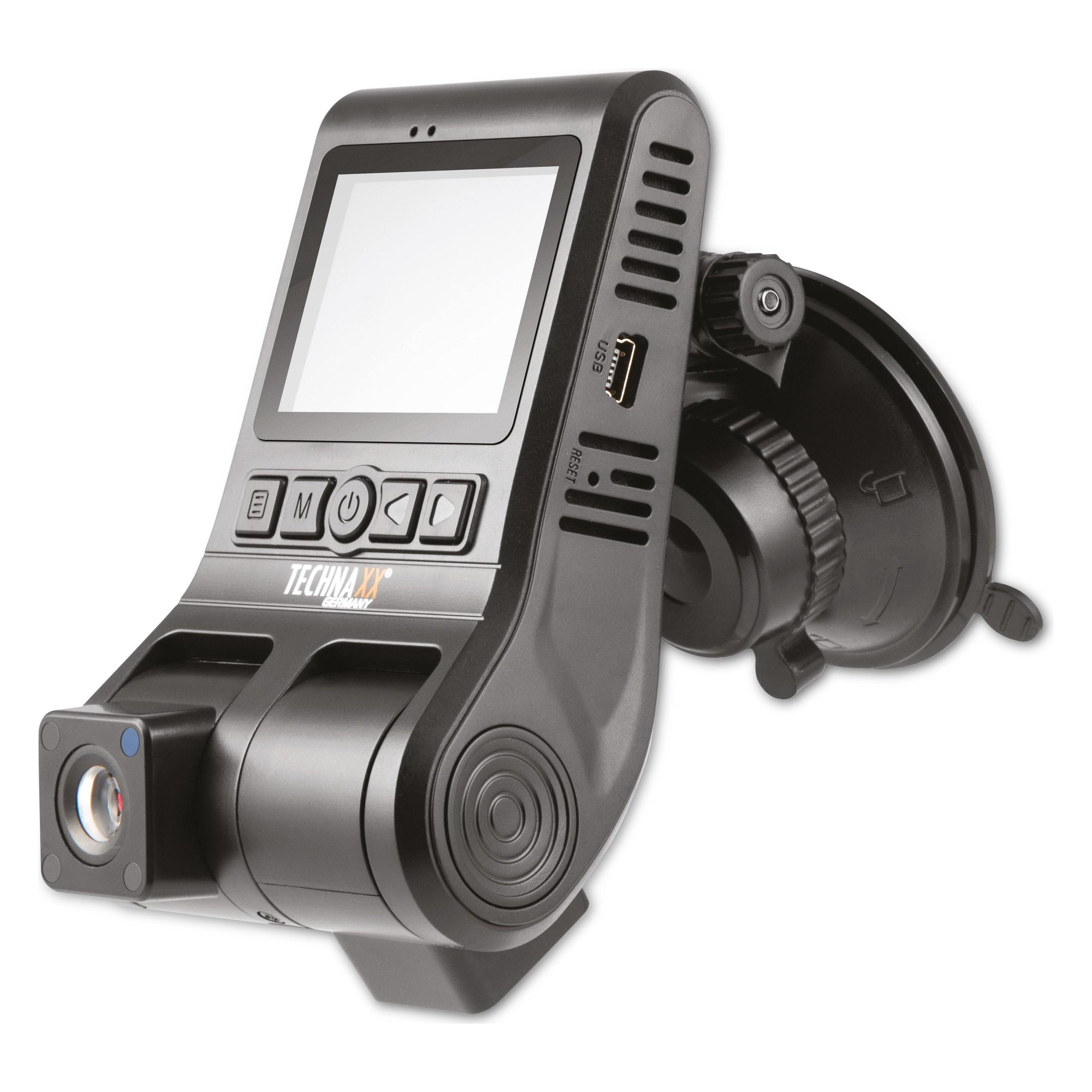Technaxx FullHD Dual Dashcam "TX-185" (Eingebaute Anzeige, GPS-Empfänger, WLAN, Full HD) (4986)