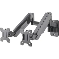 Manhattan Wandhalterung mit Gasdruckfeder (Wand, 32", 8 kg), Monitor Halterung, Schwarz