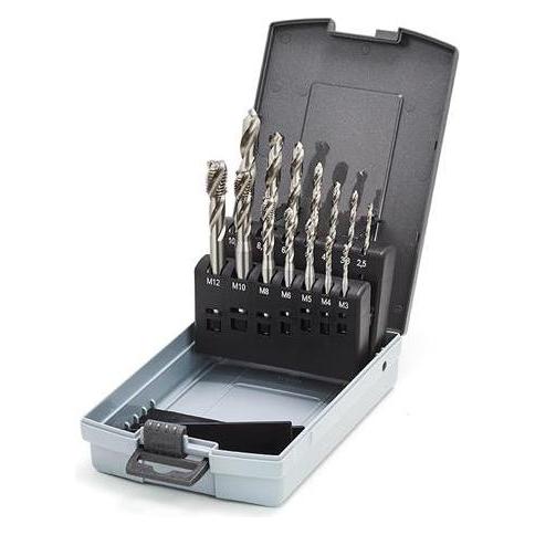 Thürmer Tools Spiraltappesaet med bor M3-M12 (5708963087865)