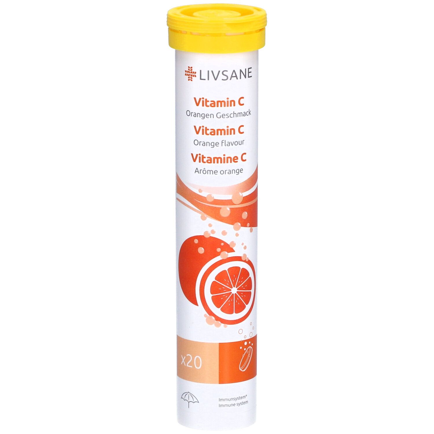 Livsane Vitamin C Orangen Geschmack 20 Stk St Compretten