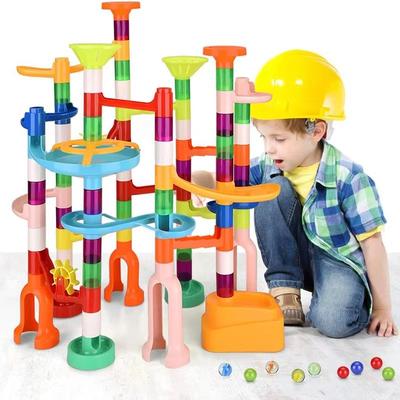 Inspired Finds RingRun Marble Track & Catapult Building Set STEM Construction Toy For Kids 76pcs