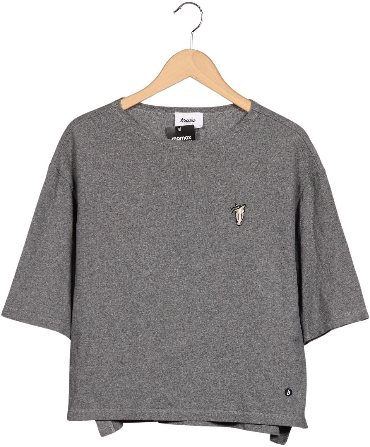 Brava Fabrics Damen T-Shirt, Grau, Gr. S, Synthetik / Baumwolle - Second Hand