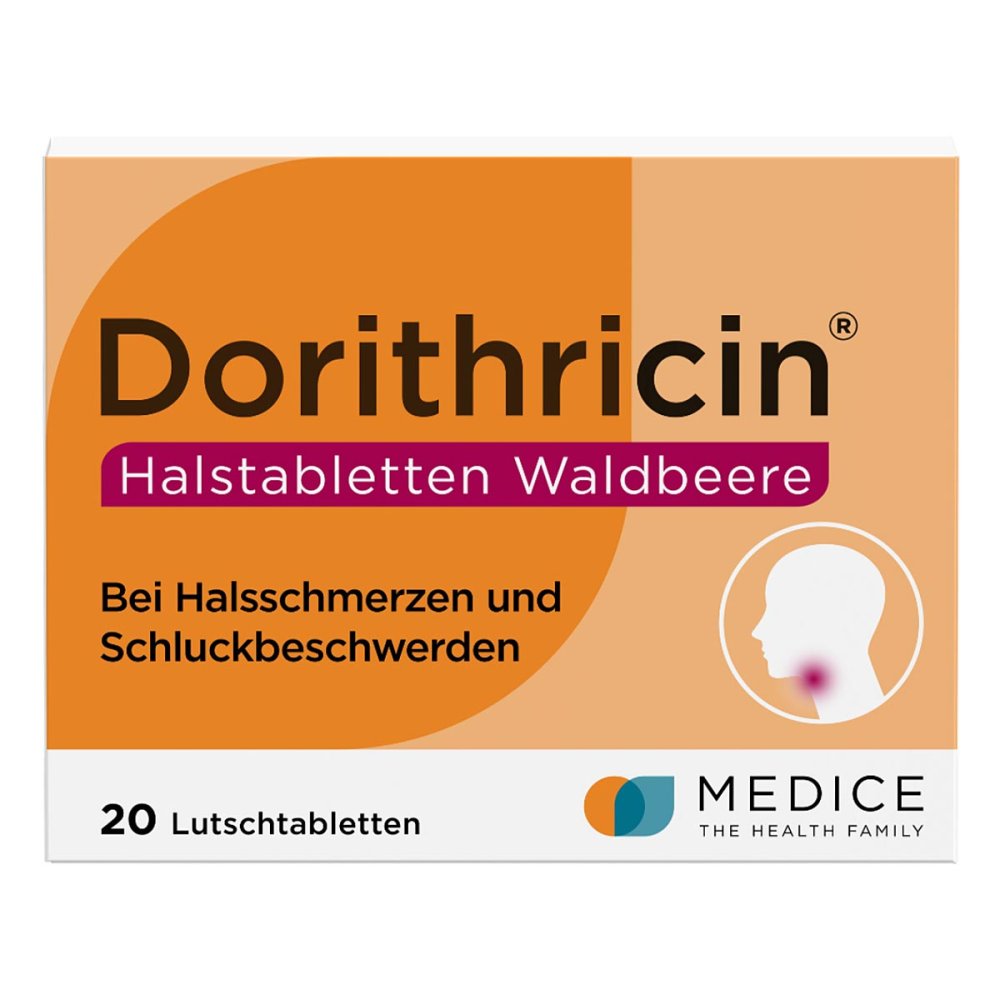 MEDICE Arzneimittel Pütter GmbH&Co.KG Dorithricin Waldbeere Lutschtabletten bei Halsschmerzen 10078411