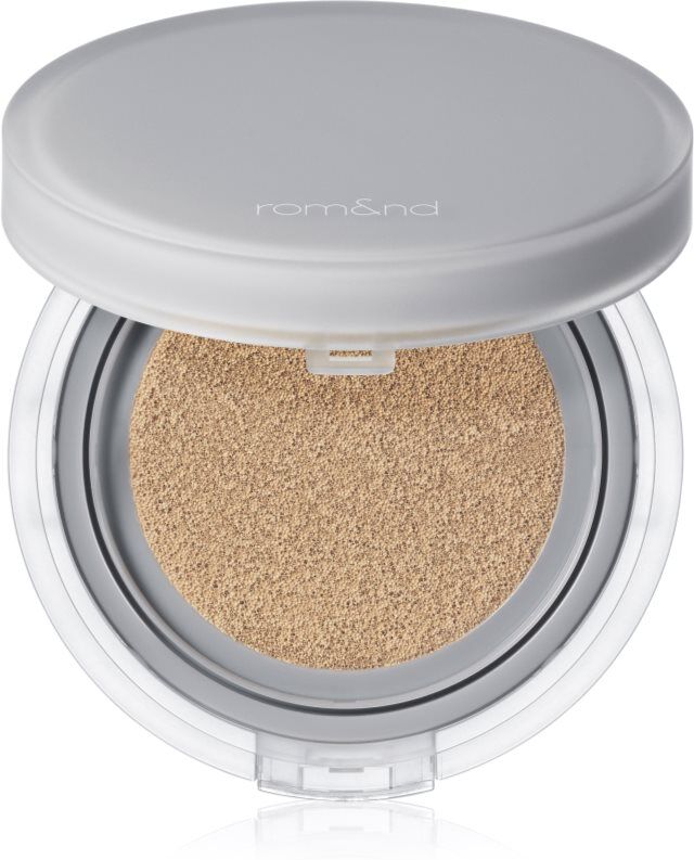 rom&nd Nu Zero Cushion lightweight protective cushion foundation with a brightening effect shade 04 Beige 23 15 g