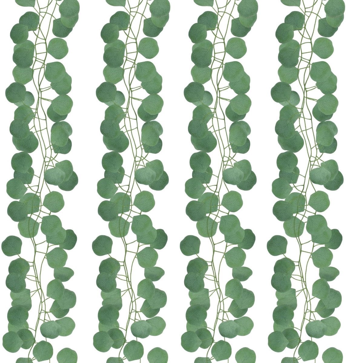 Dailygoods YUE QIN Eucalyptus Decoratie Slinger, 12 stuks, Groen, 12 meter