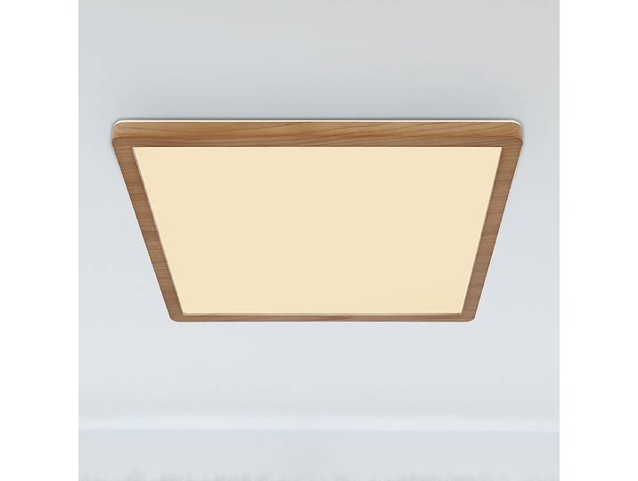 Plafonnier LED Sapana 42cm Blanc/Marron/Marron Matériau : Matière plastique Type de matière synthétique : Verre acrylique LED non-remplaçables