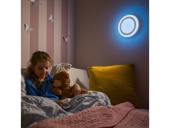 LEDVANCE Wandleuchte Color+white round, weiß / opal, für Wohn- / Esszimmer, Kunststoff, Modern