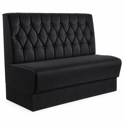 RIVOR Möbel Dinerbank Elegance 120 cm Samt Avelina Schwarz 7006