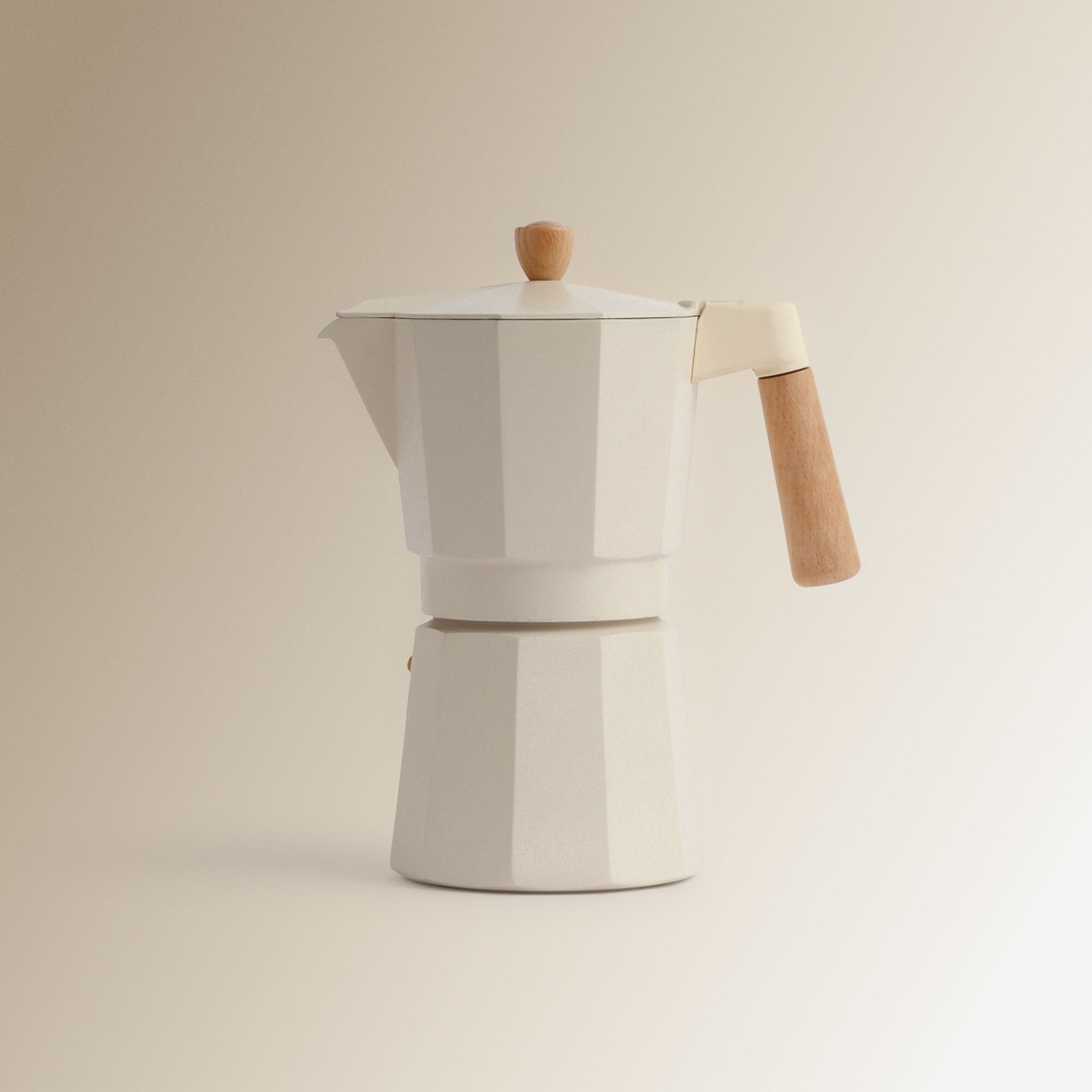 El Corte Inglés Cafetera italiana Deco Crema .  (9 Tazas) Crema