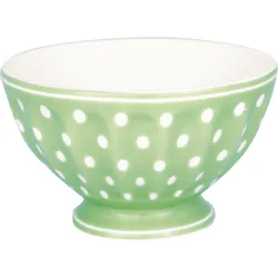 GreenGate French Bowl, Müslischale Dotty, Ø 10 cm, Höhe 6 cm, pale green