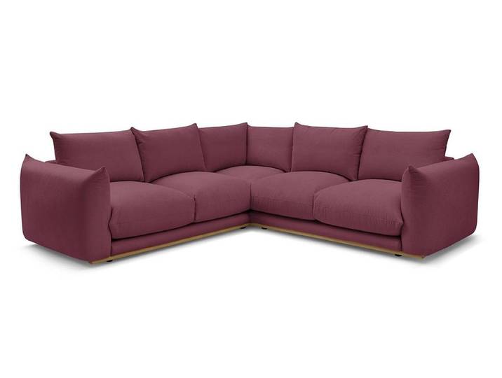 Ecksofa BOBOCHIC ERNEST Stoff rot
