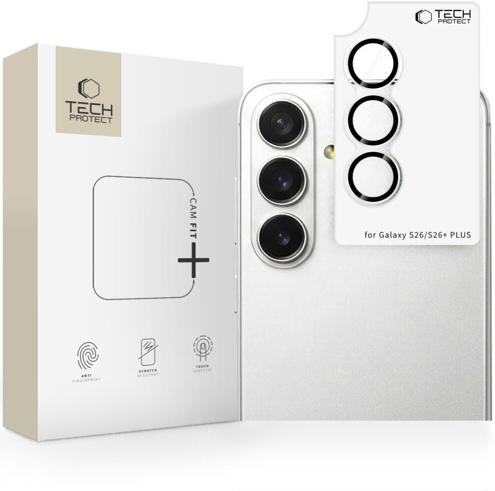 Tech-Protect - Samsung Galaxy S26 / S26+ (Plus) - Camring Fit+ Kamerabeskyttelse - Gennemsigtig