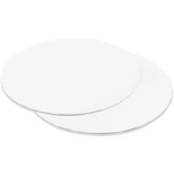 cakeX Cakecard rund 20cm weiß 3 Stück – umgelegter Rand