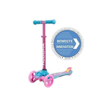 HUDORA 11054 - Flitzkids 2.0 Skate Wonders, Mädchen-Roller, Kinder-Scooter, pink