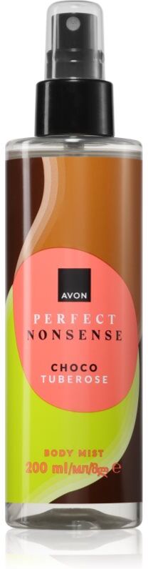 Avon Perfect Nonsense Choco Tuberose spray corporel parfumé pour femme 200 ml