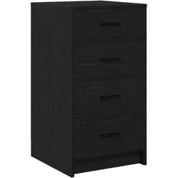vidaXL Sideboard Schwarz Eiche 40x41x75 cm Holzwerkstoff