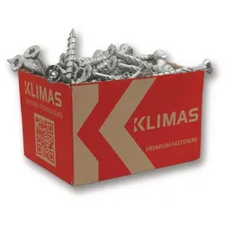 Klimas Spanplattenschr.5x50 Senkkopf hell verz.TORX