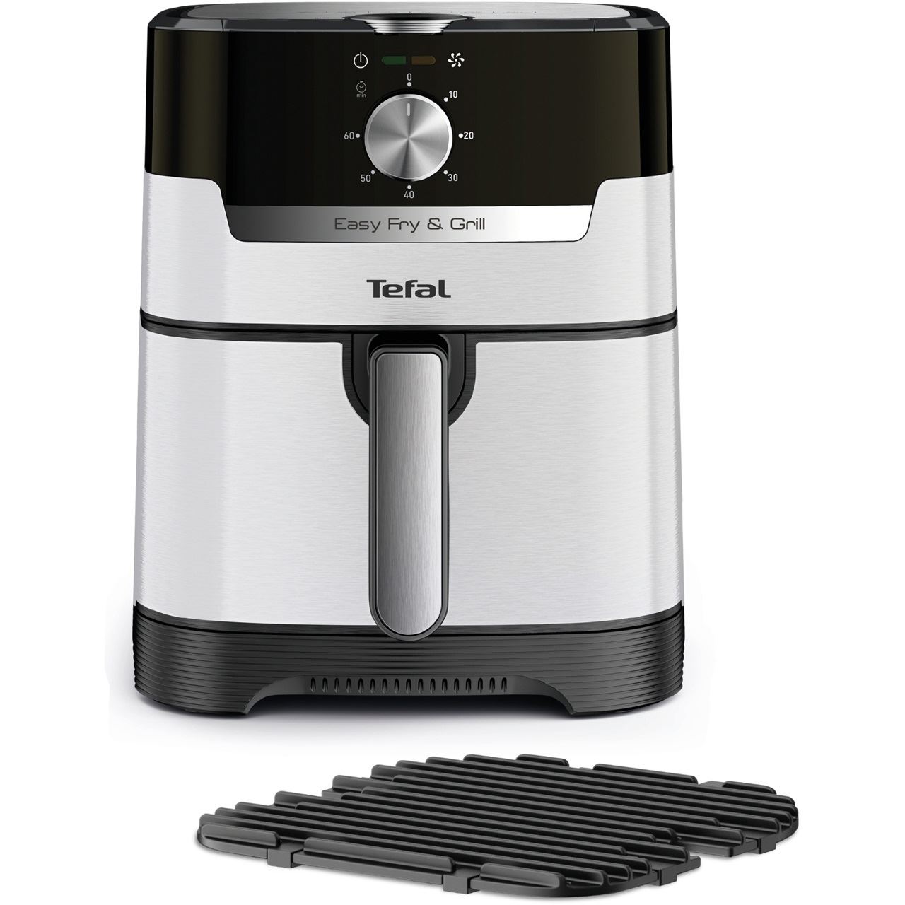 Tefal Heißluftfritteuse Easy Fry & Grill Classic (edelstahl/schwarz, 1.550 Watt, Korb 4,2 Liter)