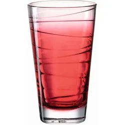 Trinkglas VARIO rot (DH 8x13 cm) - DH 8x13 cm