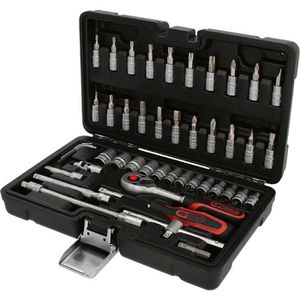 KS-Tools Werkzeugkoffer Steckschlüssel 917.0648, 48-teilig, im Kunststoff Klappkoffer