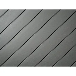 22x120 mm "Die Smarte Klick", WPC, grau, geprägte Oberfläche, ungebürstet, Null-Grad-Diele, einseitig verlegbar