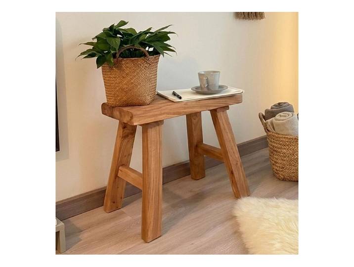 LuxusKollektion Sitzbank Holzbank Rustikal 50cm (1-St)