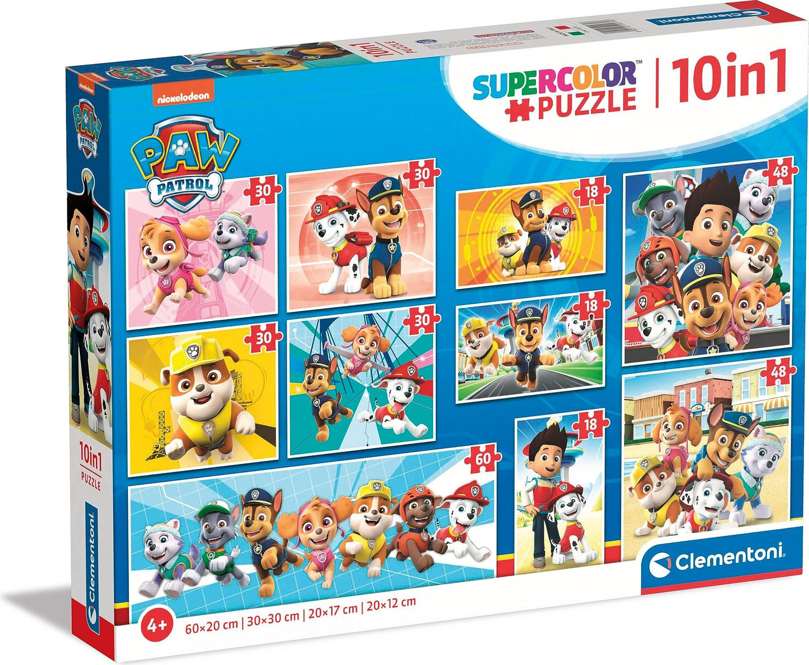 Clementoni Supercolor 10-in-1 Paw Patrol Puzzel