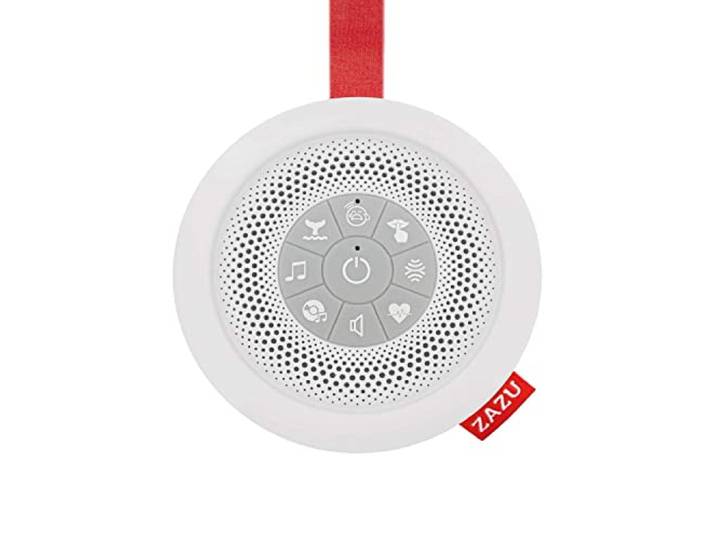 ZAZU Suzy The Baby Soother – Schlafhilfe für Kleinkinder & Baby-Schnuller 7 beruhigende Melodien inklusive Herzschlag und weißem Rauschen Soundmaschine für unterwegs mit Schrei Sensor variable