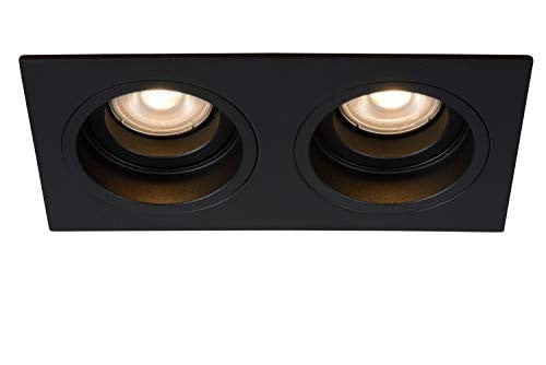 Lucide EMBED LED Inbouwspot - Aluminium - Zwart - 2xGU10