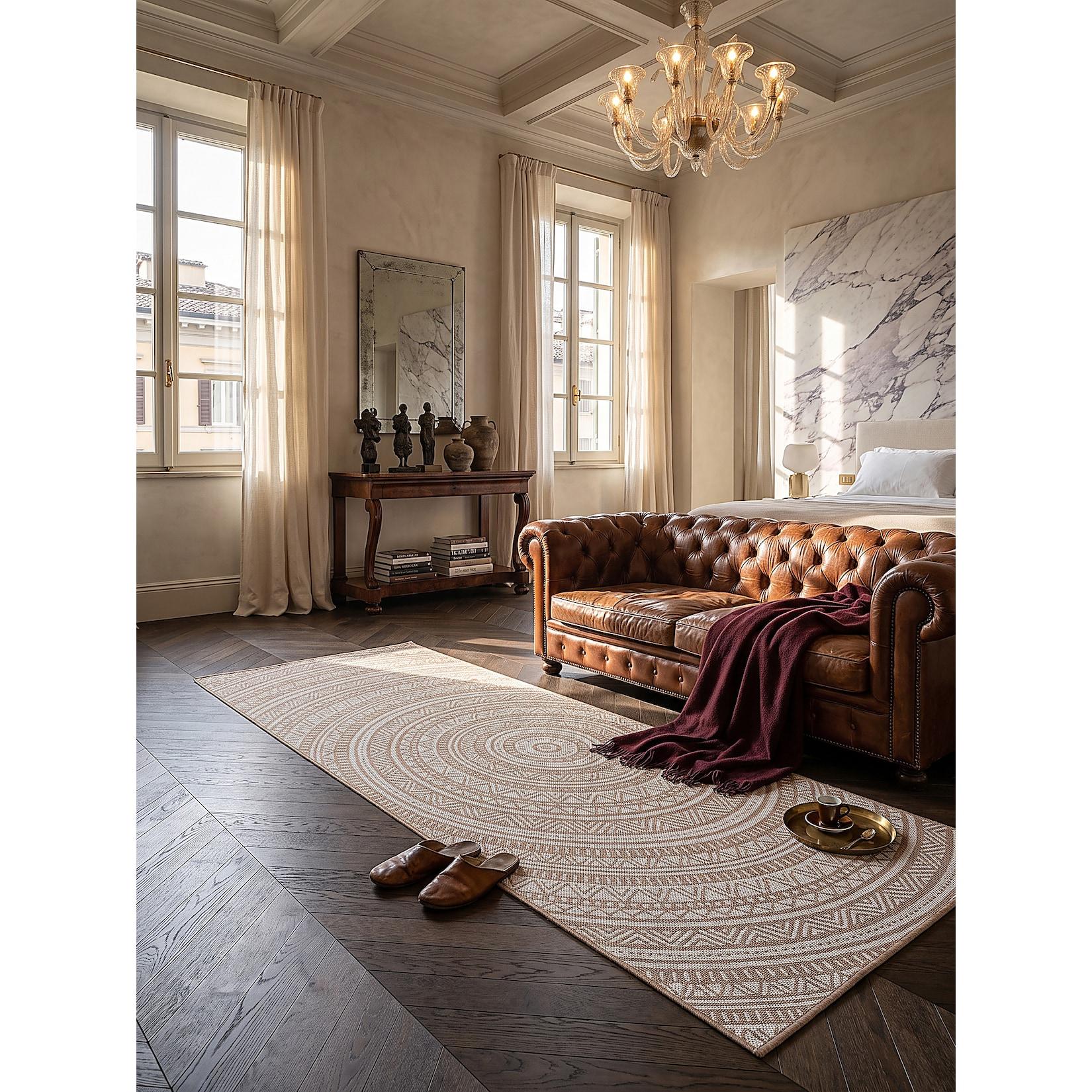 Läufer Pflegeleicht Natur 80x200 cm - BORNO Kadima Design