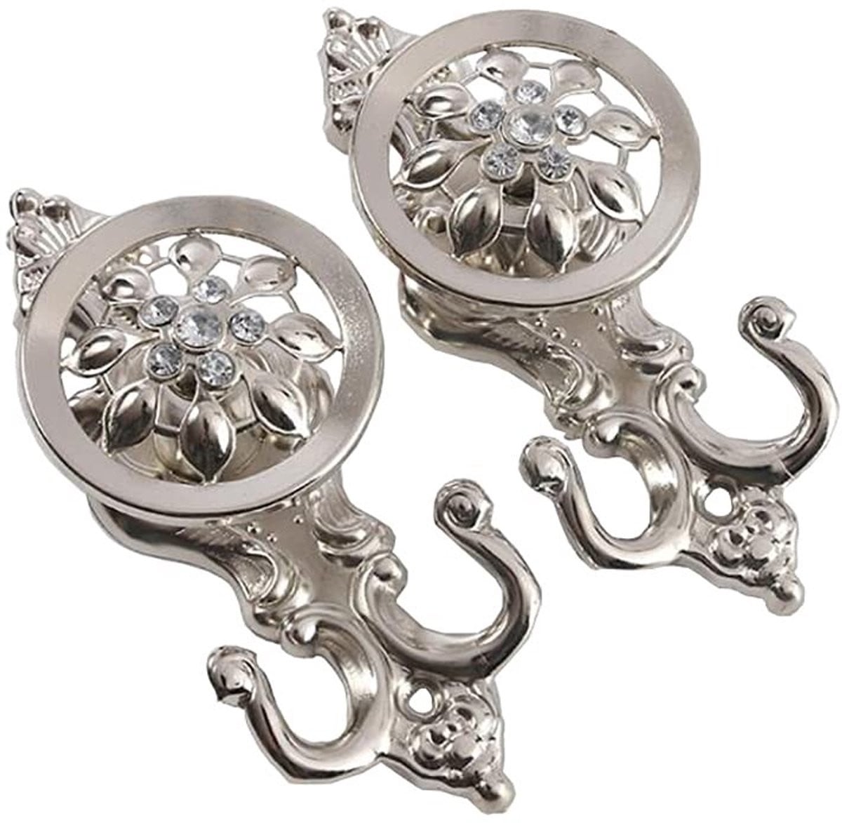 Dailygoods Zinklegering Gordijn Dasspeld Wandhaken - 2 Stuks