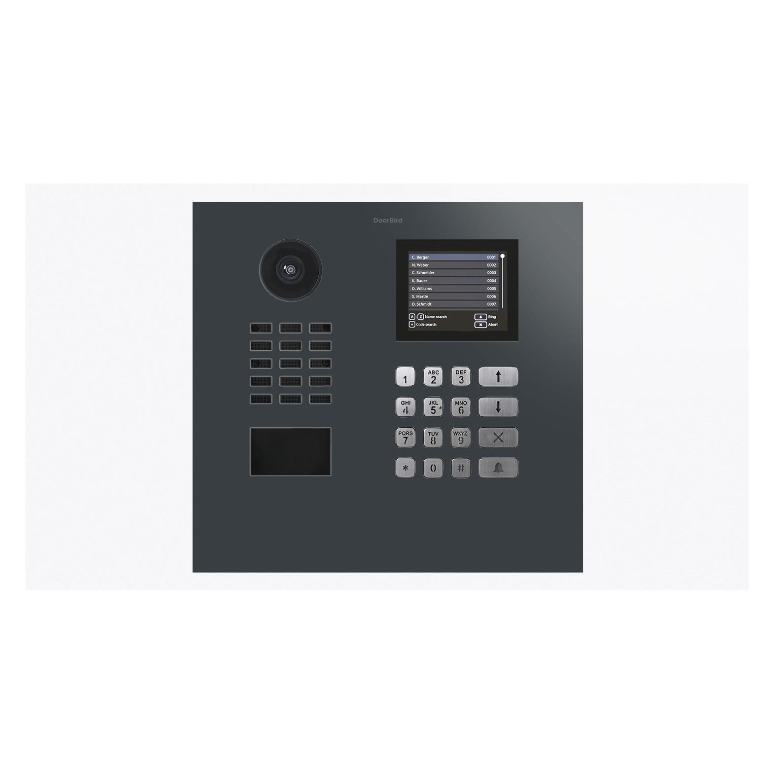 Doorbird D22DKH IP Video Türsprechanlage RAL 7016 (Ethernet, Kabelgebunden, WLAN) (4251489651597)