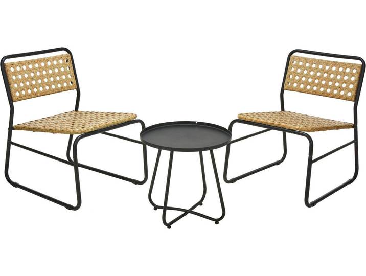 Gartenmöbelset mit Elementen aus Rattan
