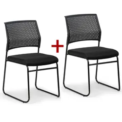Konferenzstuhl MYSTIC 1+1 GRATIS, schwarz