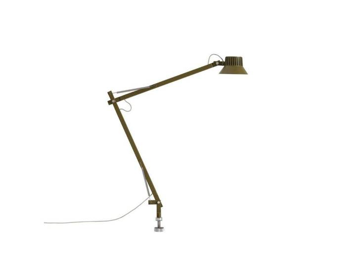 Dedicate Tischleuchte w/Pin L2 Brown Green - Muuto - Arbeitszimmer / Büro - Aluminium