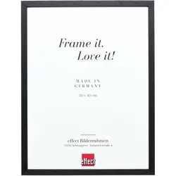effect Bilderrahmen Profil 35 Holz 21 x 28 / Schwarz / ohne Abstandsleiste / Ant...