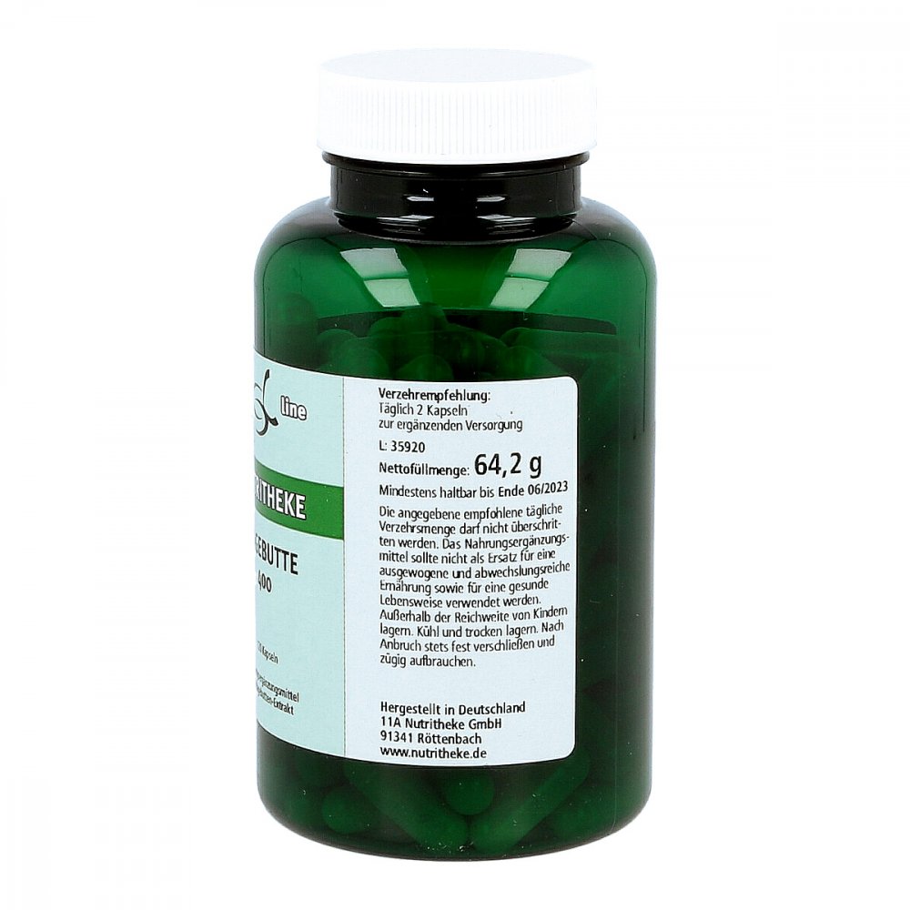 11 A Nutritheke GmbH Hagebutte 400 Kapseln 02166147