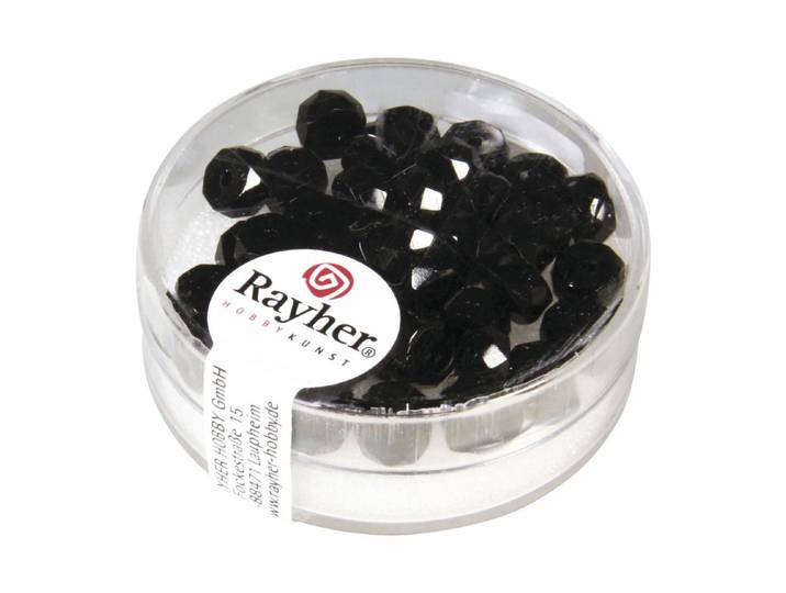 Rayher Glas-Schliffperle Rad 6 × 3 mm 40 Stück