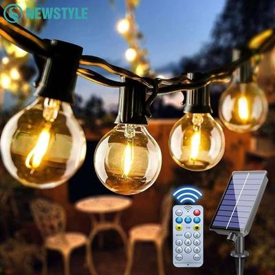 Uplift Essentials Solar Globe String Lights With Remote Control 18m 30bulbs